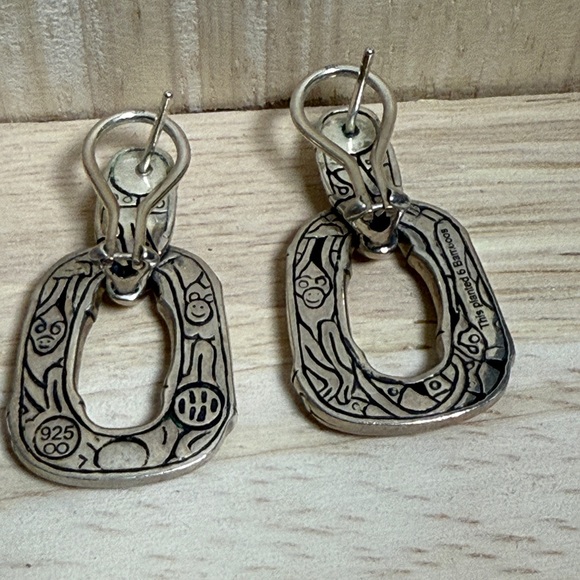 John Hardy Bamboo Silver Earrings - Picture 4 of 5